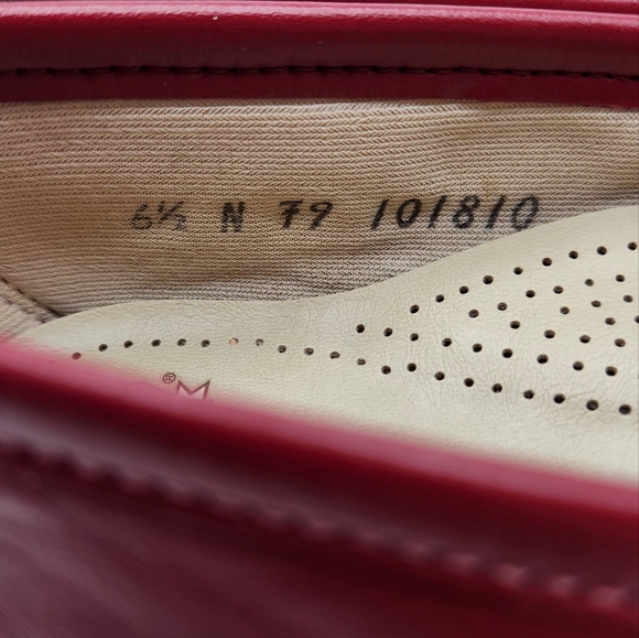 SAS Tripad Comfort Red Leather Penny Loafers Women’s 6.5N Slip On Casual Shoes - Picture 10 of 13